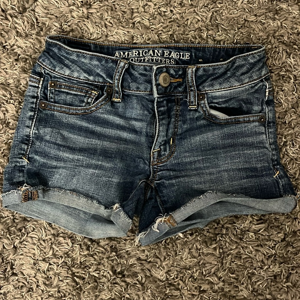 American eagle outfitters super stretch jean shorts